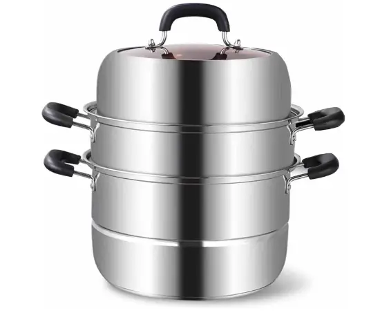 
Steamer for Cooking, 18/8 Stainless Steel Steamer Pot