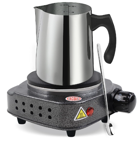 BBAXI Candle Making Pouring Pot with Electric Hot Plate