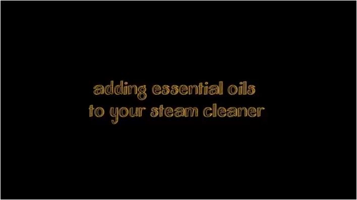can you use essential oils in a steam mop