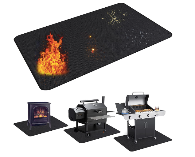 UBeesize Thickened 60x42 inch Under Grill Mat