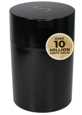 COFFEEVAC 1LB Patented Airtight Multi-use Vacuum Works as Smell Proof Ground Coffee Bean Containers