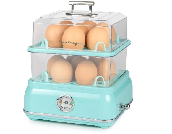 Nostalgia CLEC14AQ Retro Premium 14 Capacity Electric Large Hard-Boiled Egg Cooker