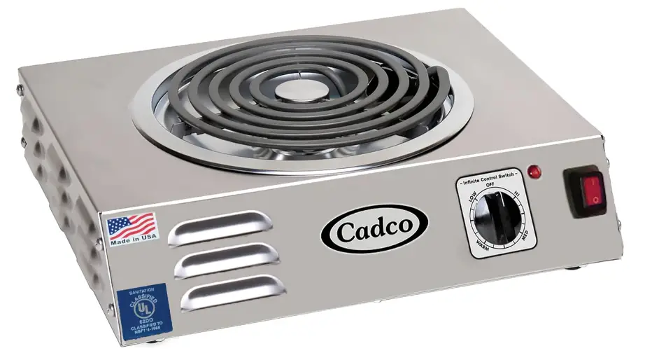 Cadco - CSR3T - Single Hi-Power Stainless Steel electric Hot Plate