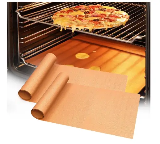 UBeesize 2 Pack Large Copper Oven Liners for Bottom of Oven
