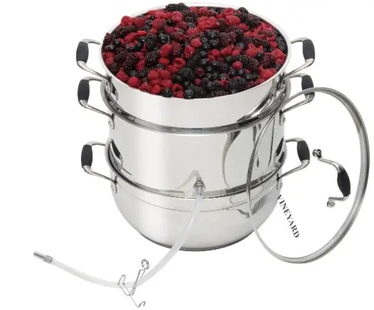 VINEYARD Deluxe Stainless Steel Steam Juicer & Roaster Set