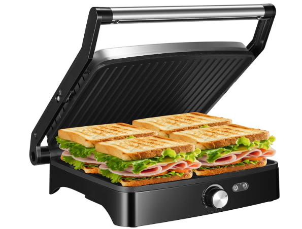 OSTBA Panini Press Grill Indoor Sandwich Maker